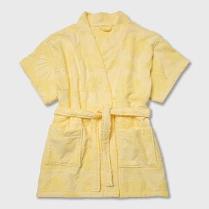 K JULIET SHORT ROBE IN YELLOW SEASHELL